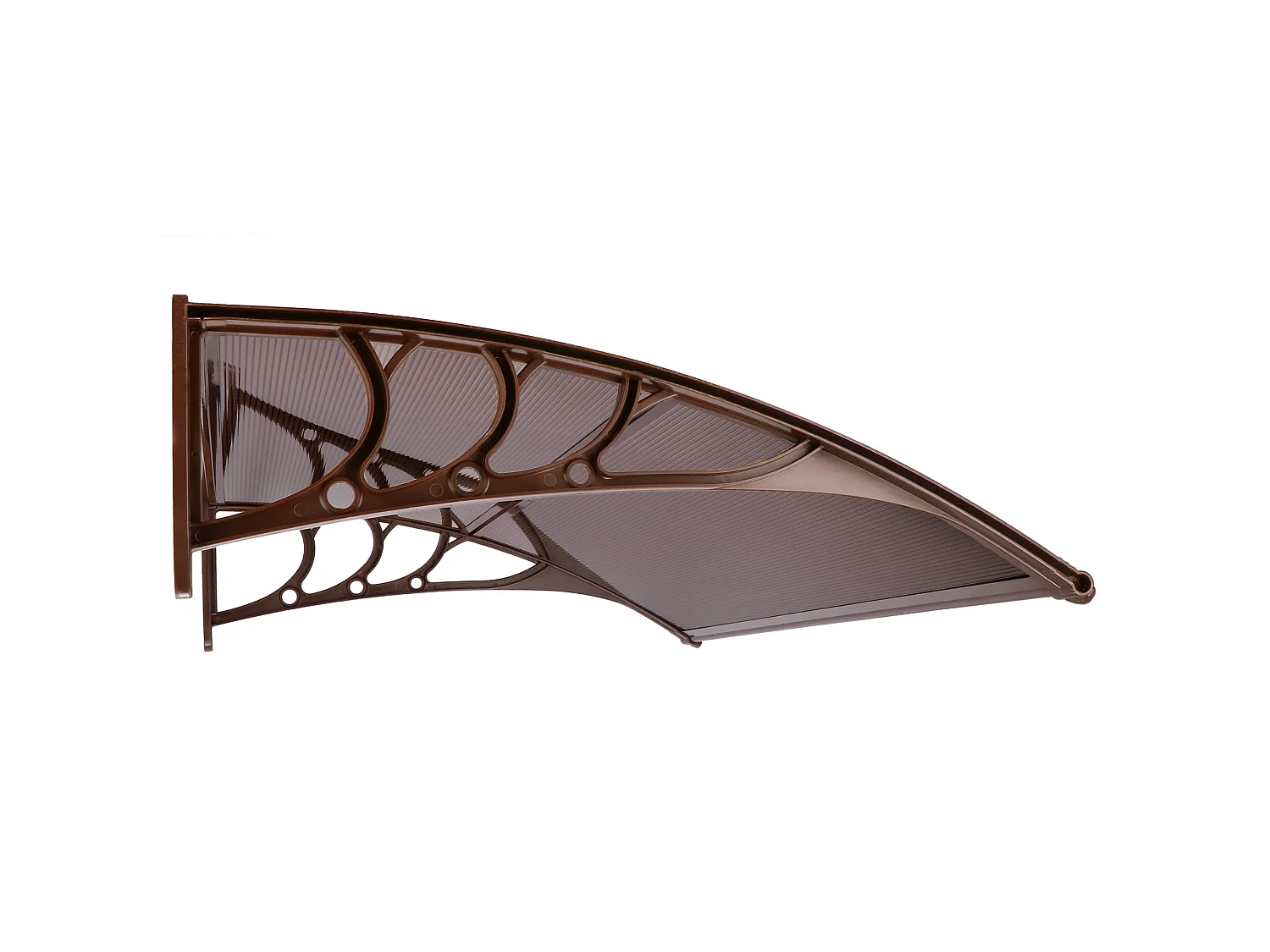 Auvent pour porte d'entrée auvent courbé 120 x 75 x 23 cm