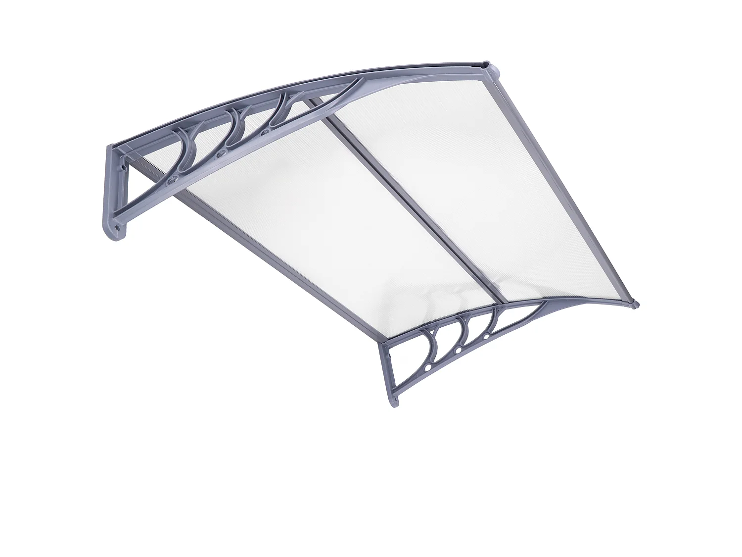 Auvent pour porte d'entrée auvent courbé 150 x 75 x 23 cm