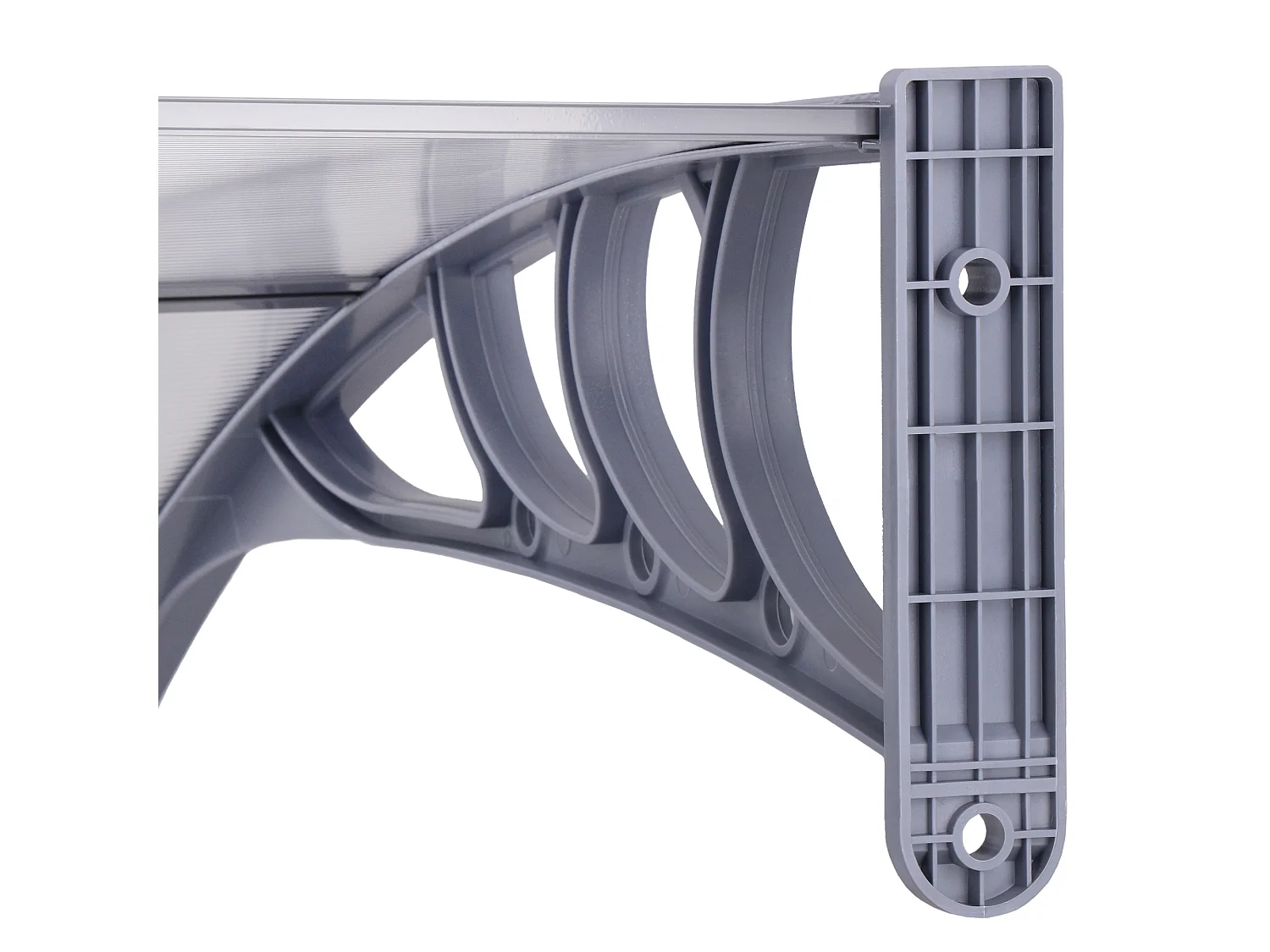 Auvent pour porte d'entrée auvent courbé 150 x 75 x 23 cm