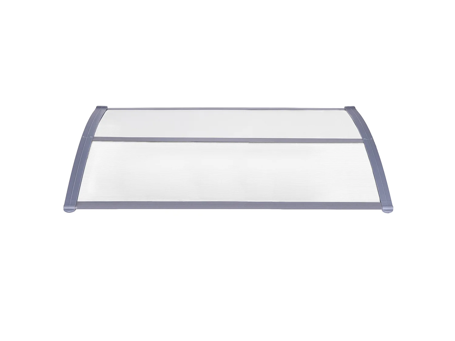 Auvent pour porte d'entrée auvent courbé 150 x 75 x 23 cm