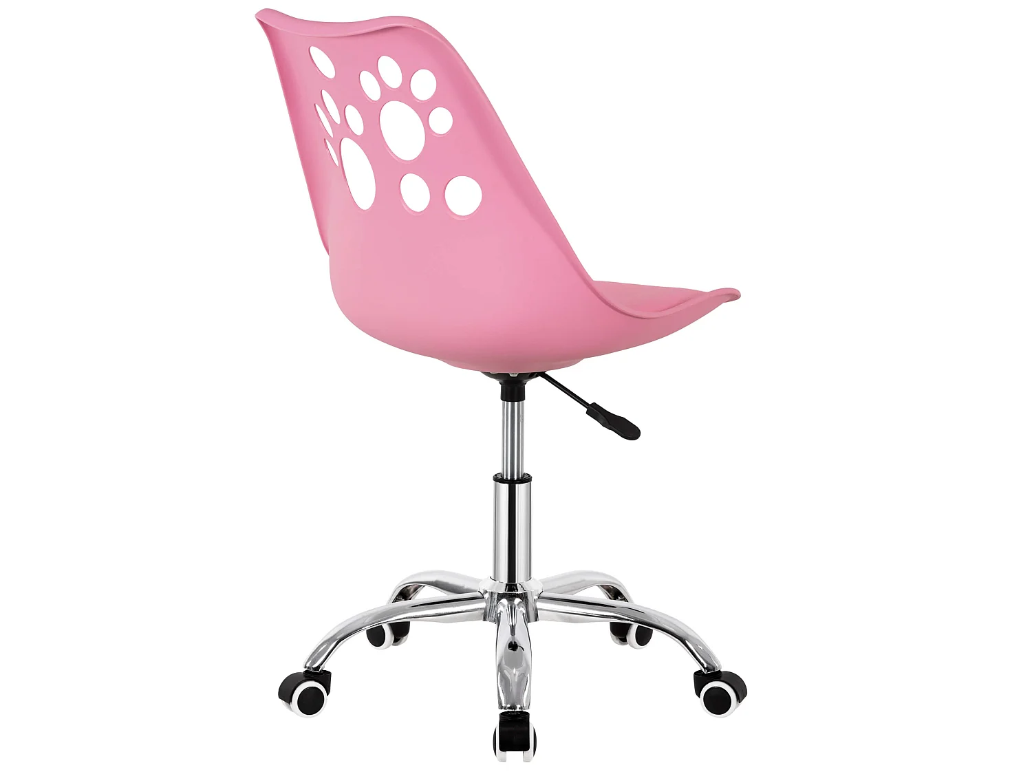 Chaise de bureau pour enfant – chaise de bureau pivotante avec réglage en hauteur, rose