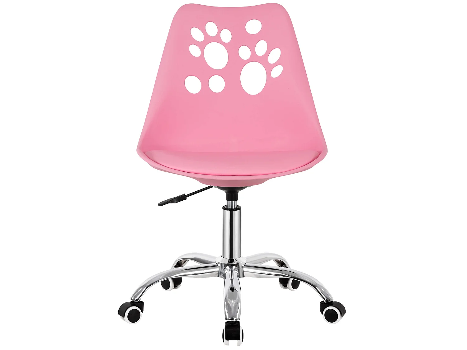 Chaise de bureau pour enfant – chaise de bureau pivotante avec réglage en hauteur, rose
