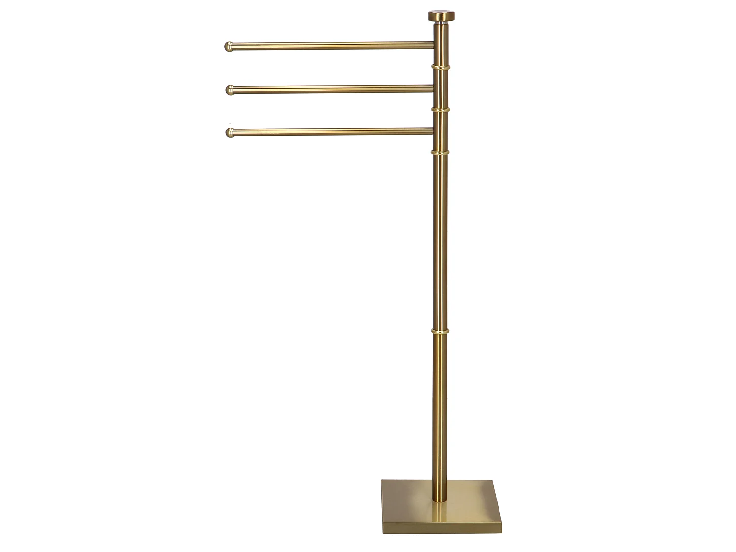 Porte-serviettes autoportant 3 barres mobiles métal 86 cm