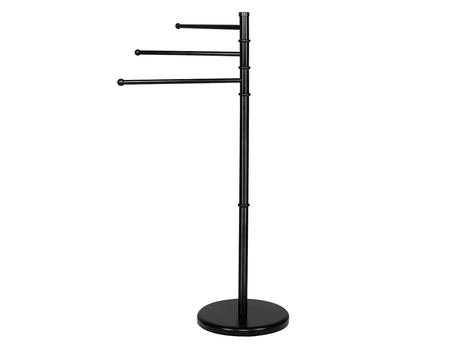 Porte-serviettes autoportant 3 barres mobiles métal 86 cm