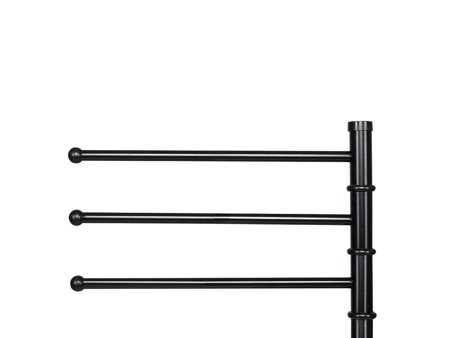 Porte-serviettes autoportant 3 barres mobiles métal 86 cm
