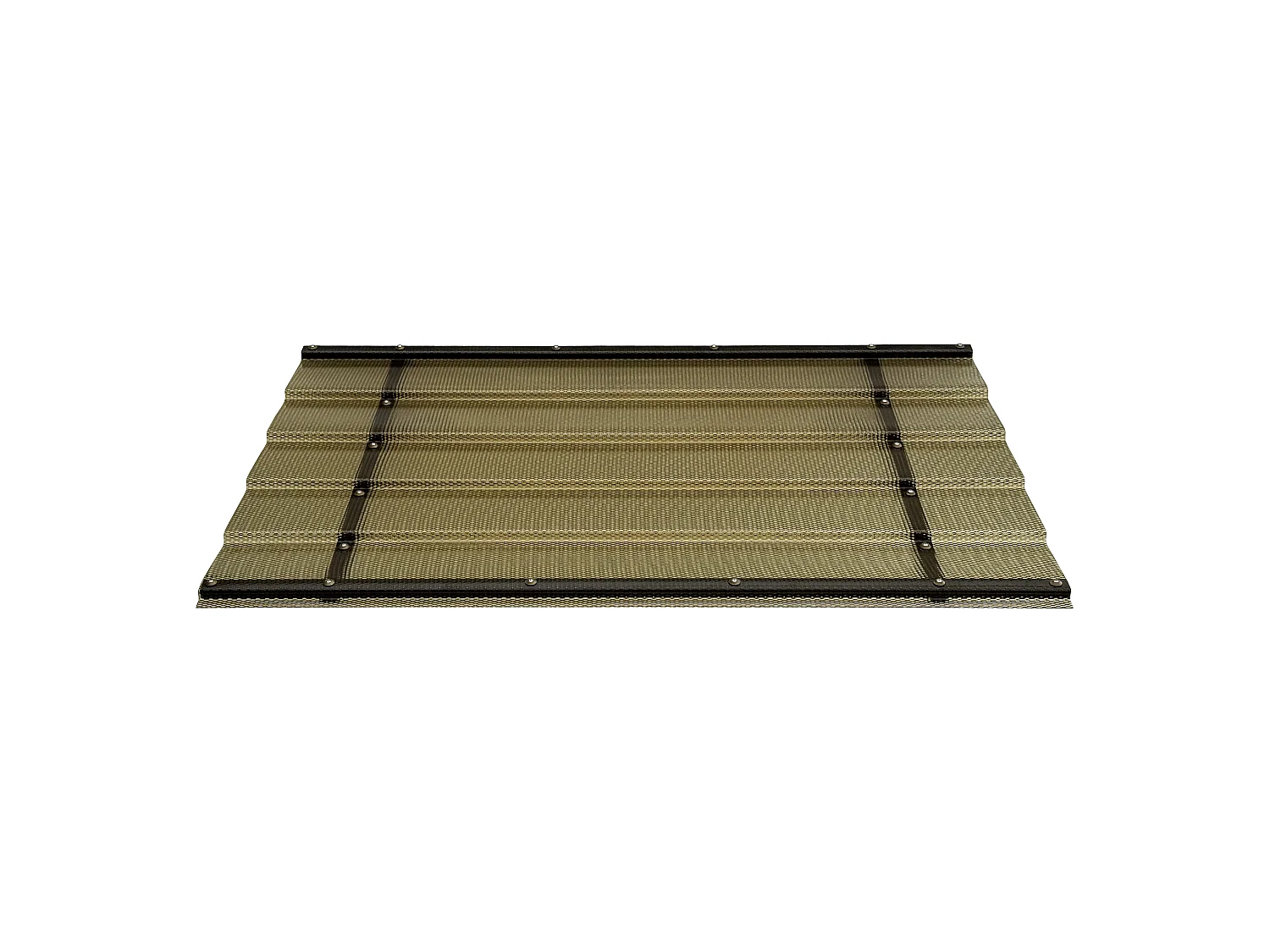 Daszek nad drzwi aluminiowy STARKEDACH DIAMONDS T-150 – prosty, 150 x 95,4 cm, rama antracytowa RAL 7016, dach szary z efektem dachówki