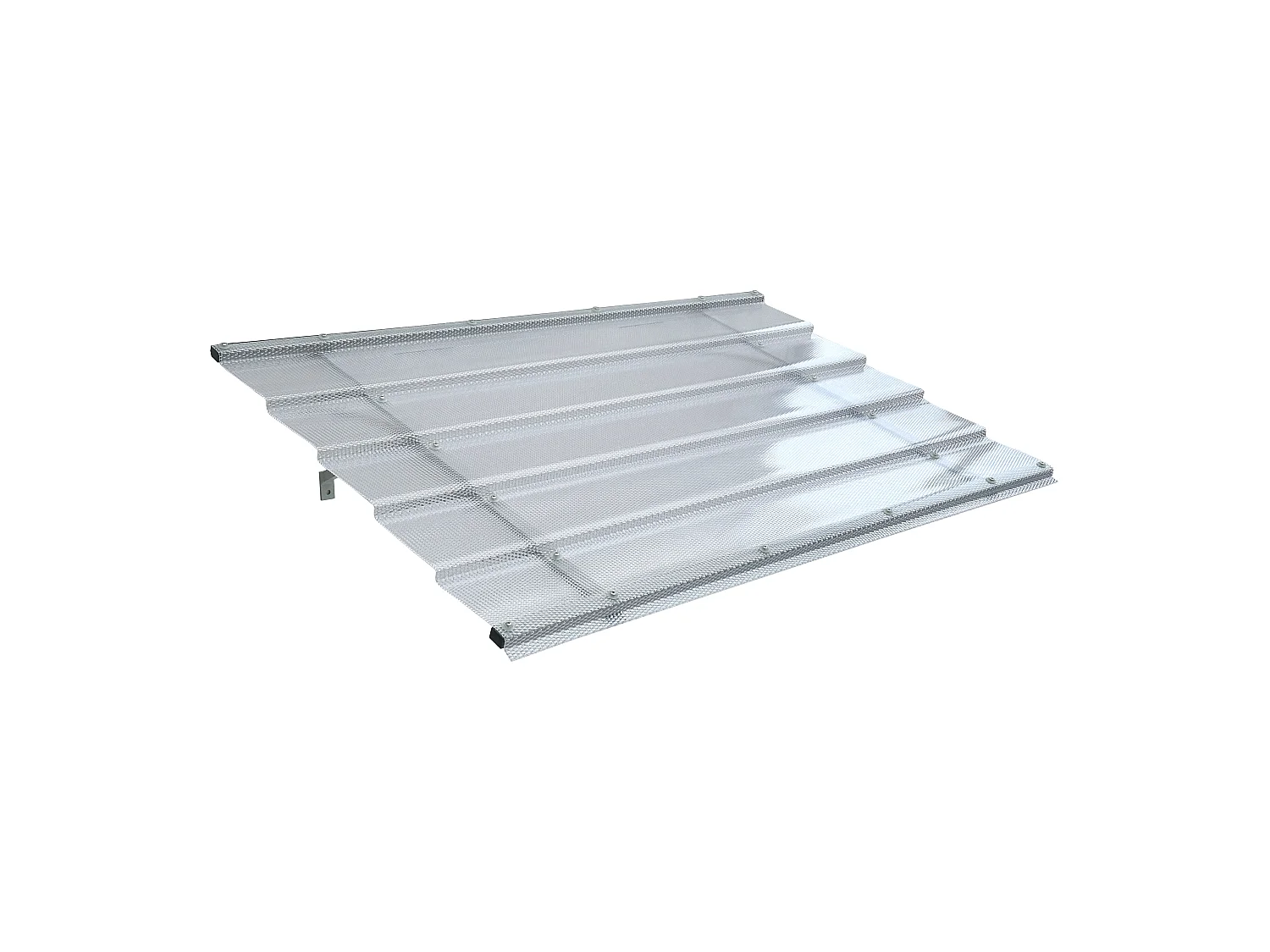 Auvent à cadre en aluminium STARKEDACH DIAMONDS Straight T-150 7035 avec revêtement monolithique en polycarbonate