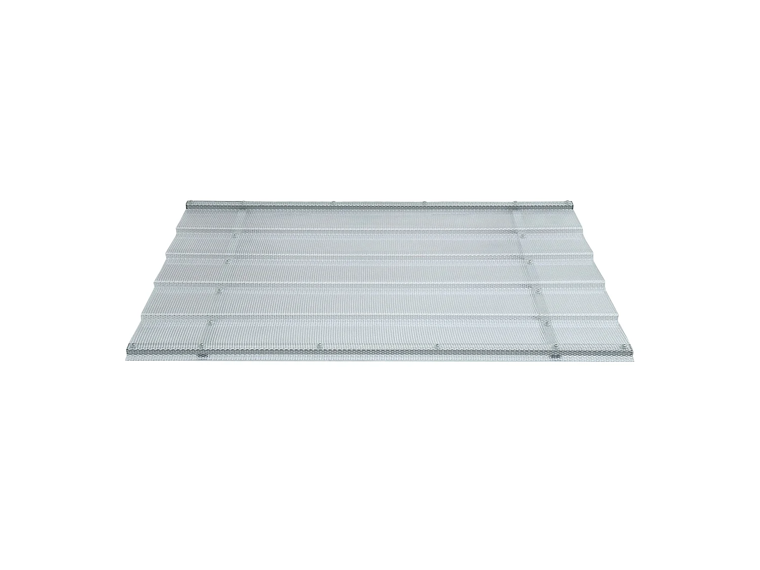 Auvent à cadre en aluminium STARKEDACH DIAMONDS Straight T-150 7035 avec revêtement monolithique en polycarbonate