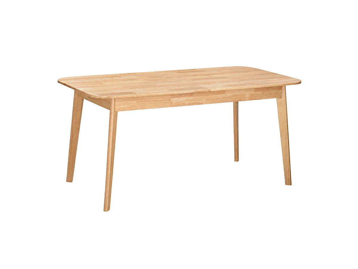 Table à manger extensible de 160 à 200 cm en bois massif - SOLINE