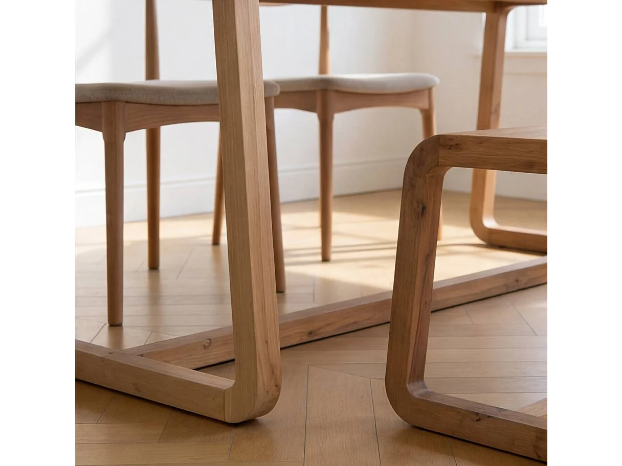 Table à manger en bois d'acacia Kalani
