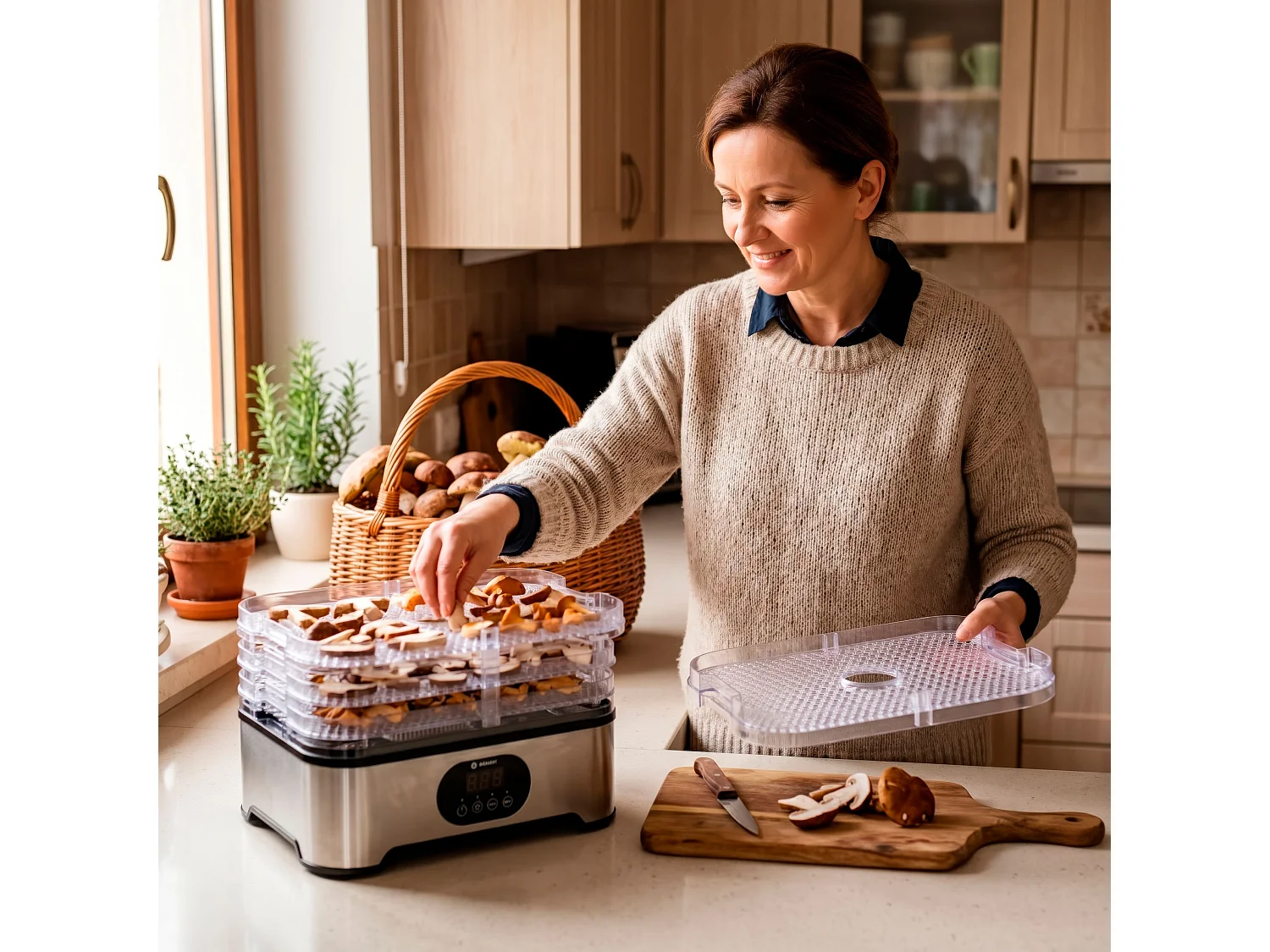 Deshidratador de alimentos Springos® – 6 bandejas, 400 W