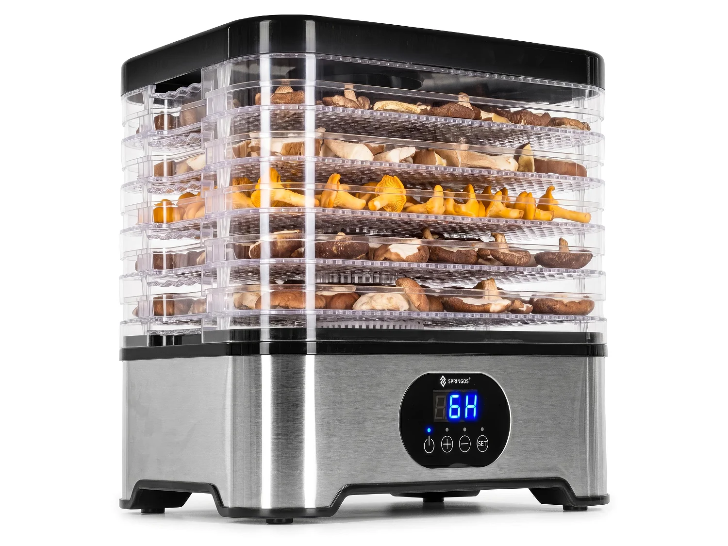 Deshidratador de alimentos Springos® – 6 bandejas, 400 W