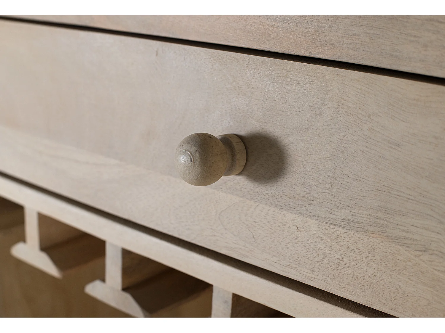 Barkast van mangohout, 190 cm, Scandinavische industriële stijl