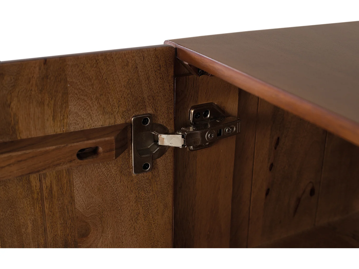 Buffet en Bois de Manguier 90 cm Style Scandinave Japandi