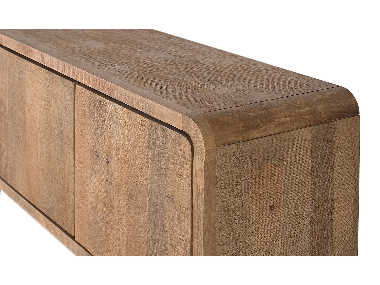 TV-Ständer aus Mangoholz, 180 cm, moderner nordischer Stil