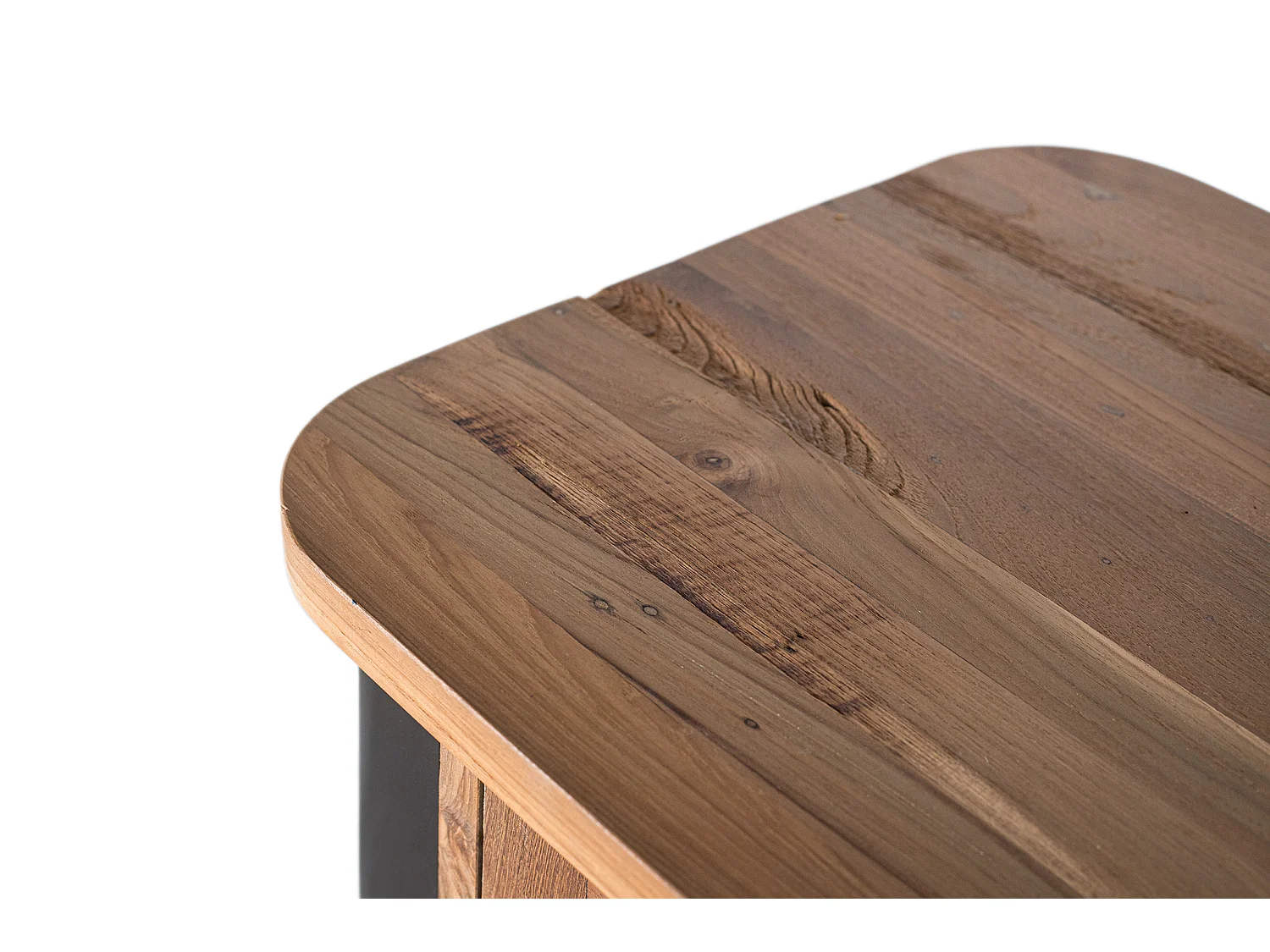 Buffet en Bois de Teck 200 cm Style Rustique Chic Industriel
