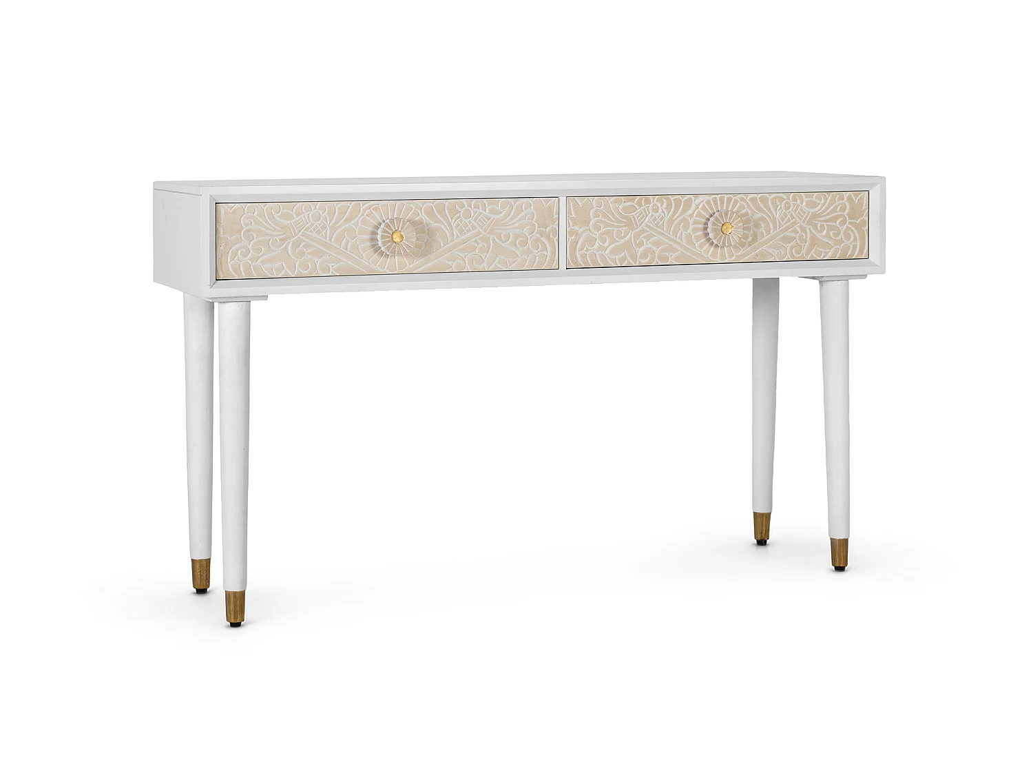 Consoletafel van mangohout, 140 cm, moderne mediterrane stijl