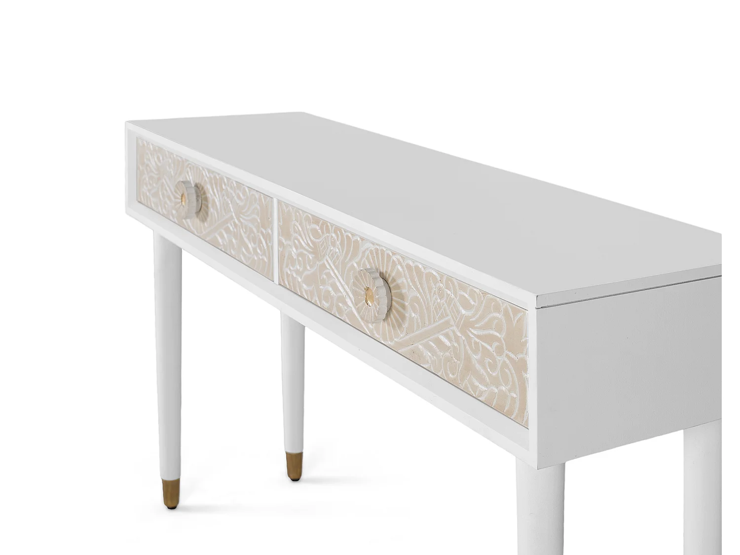 Consoletafel van mangohout, 140 cm, moderne mediterrane stijl