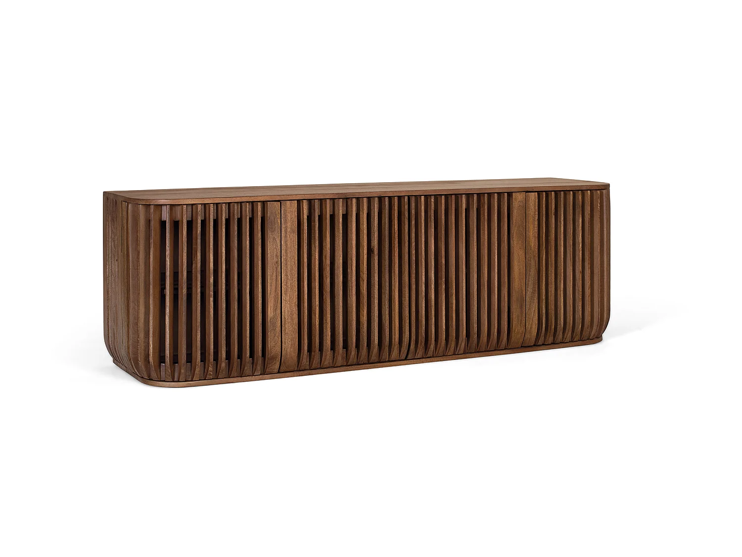 TV-Ständer aus Mangoholz, 170 cm, moderner Stil