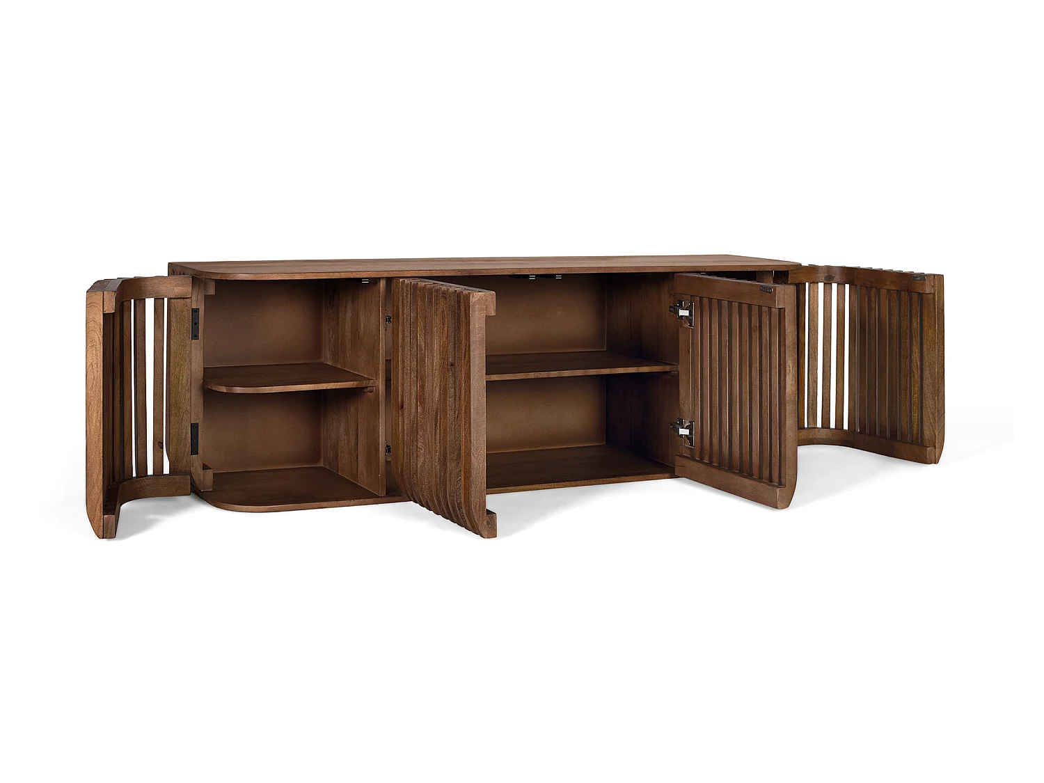 TV-Ständer aus Mangoholz, 170 cm, moderner Stil