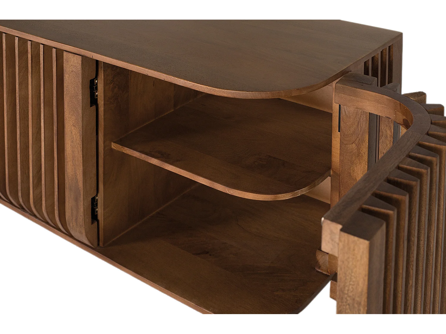 TV-Ständer aus Mangoholz, 170 cm, moderner Stil