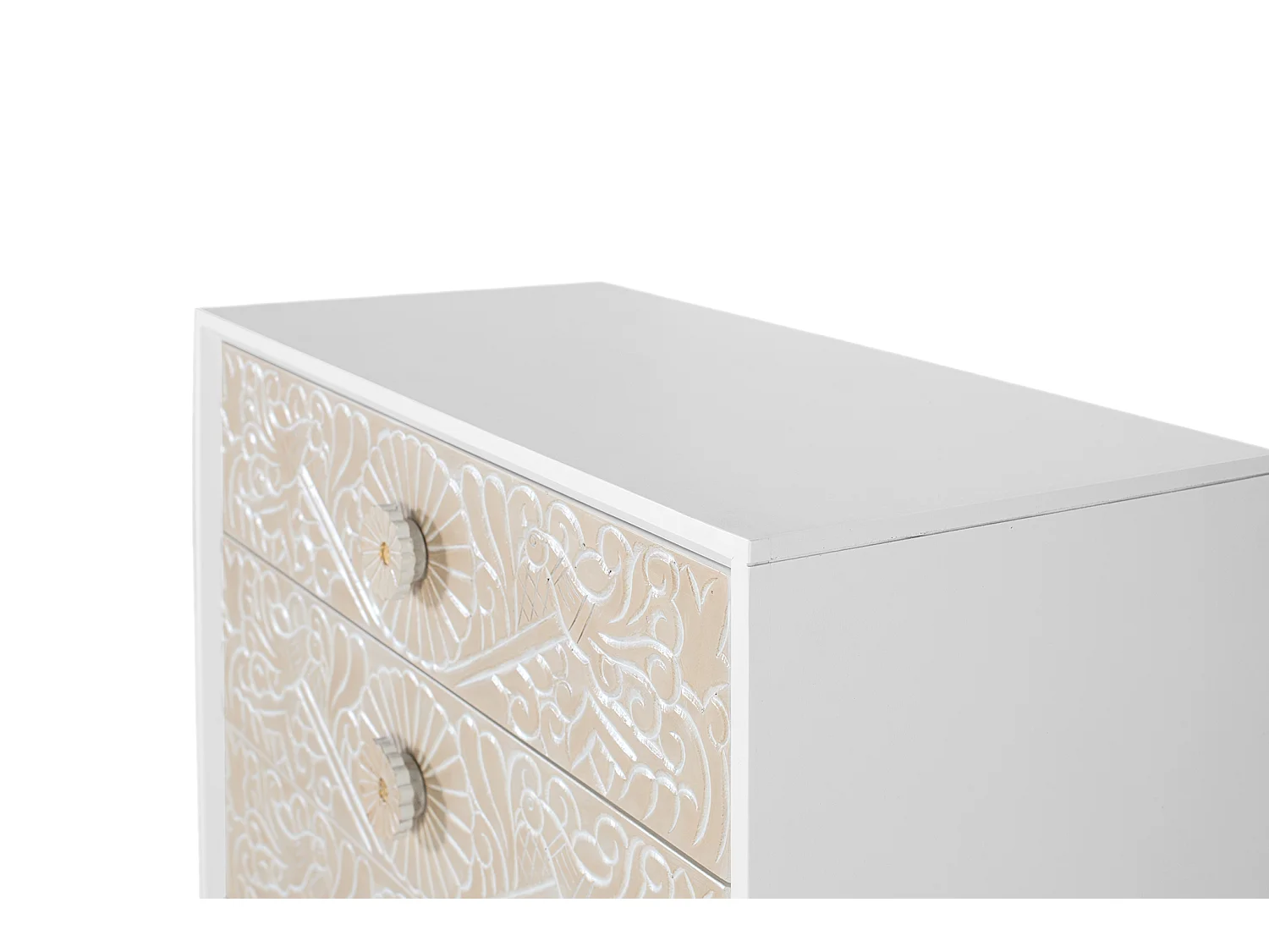 Kommode aus Mangoholz, 90 cm, moderner mediterraner Stil