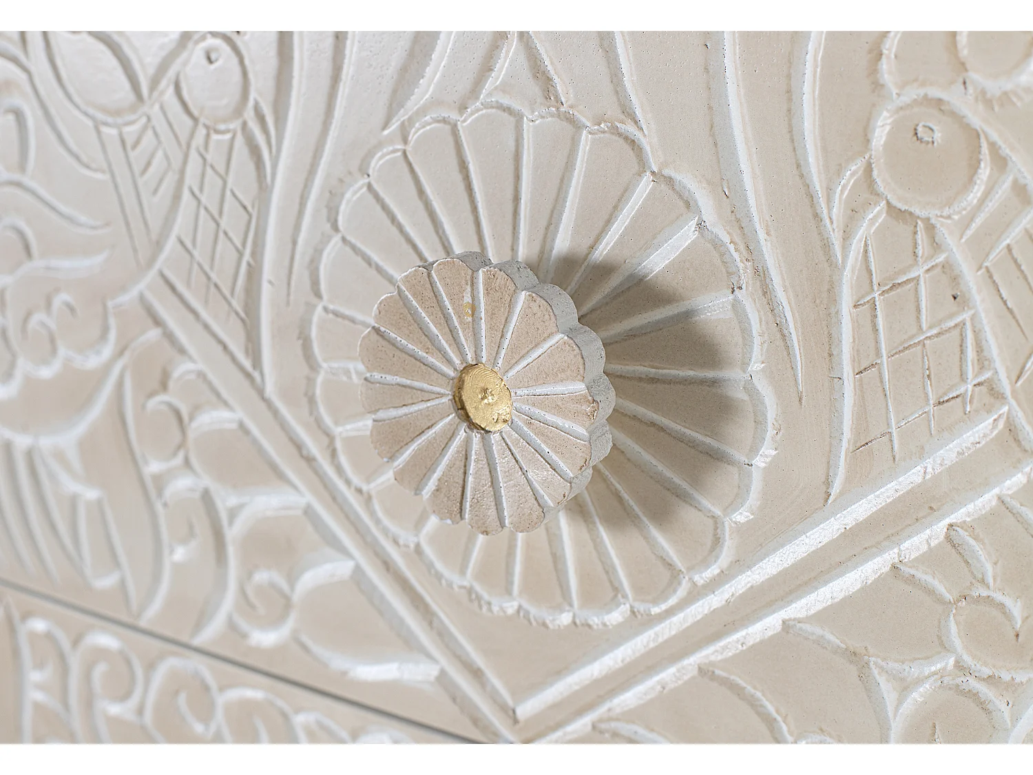 Kommode aus Mangoholz, 90 cm, moderner mediterraner Stil