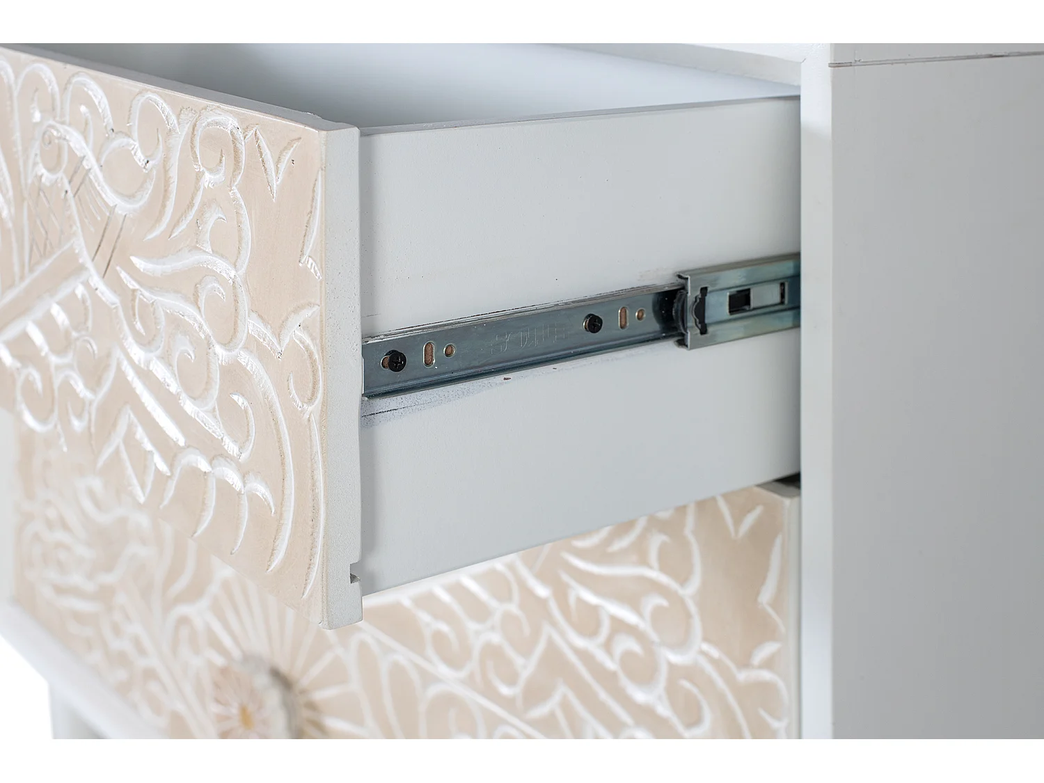 Kommode aus Mangoholz, 90 cm, moderner mediterraner Stil