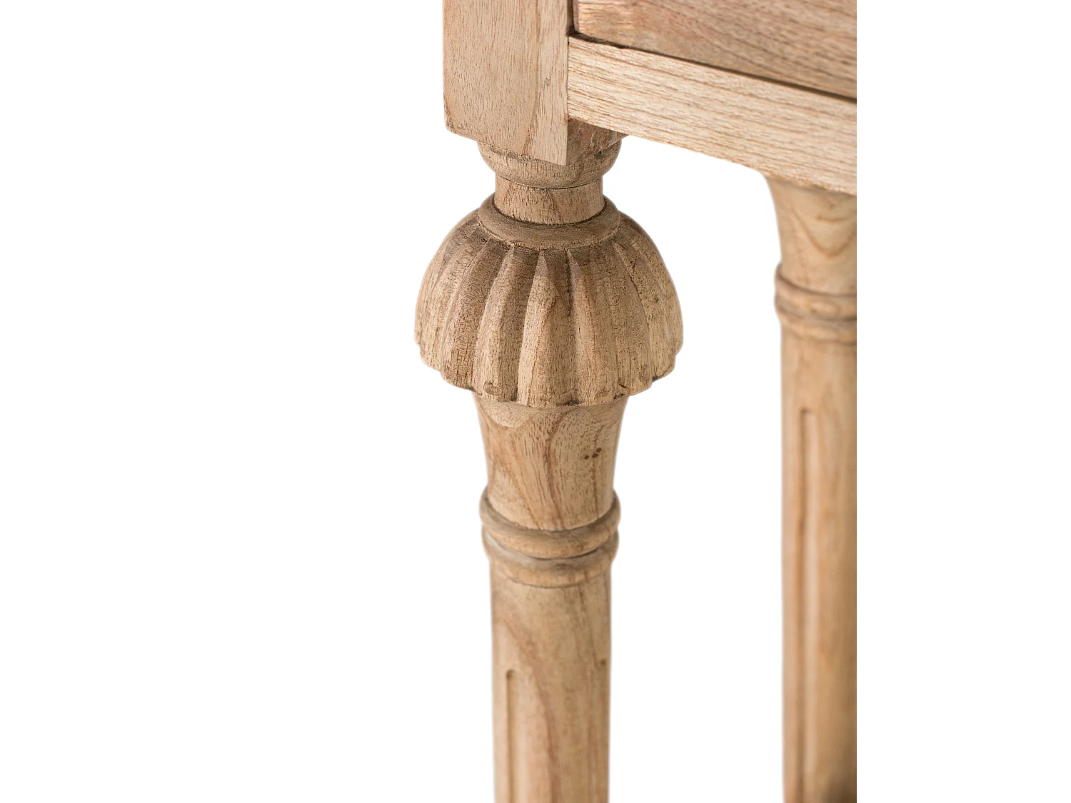 Console en Bois de Mindi 100 cm Style Rustique Moderne