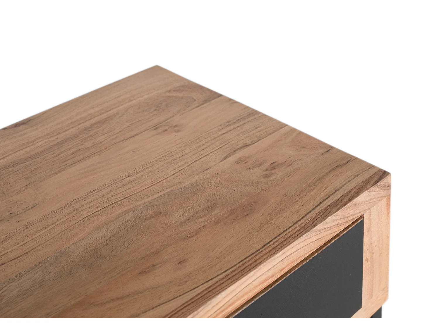 Console en Bois d’Acacia 110 cm Style Rustique Contemporain