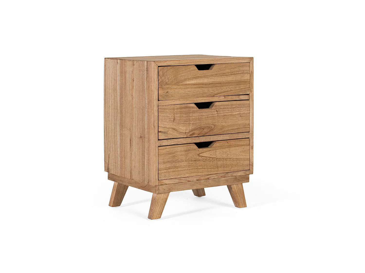 Mindi Nachttisch aus Holz, 43 cm, moderner Stil