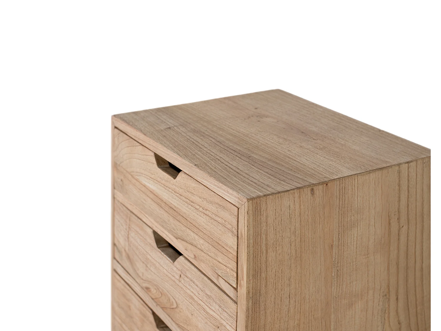 Mindi Nachttisch aus Holz, 43 cm, moderner Stil