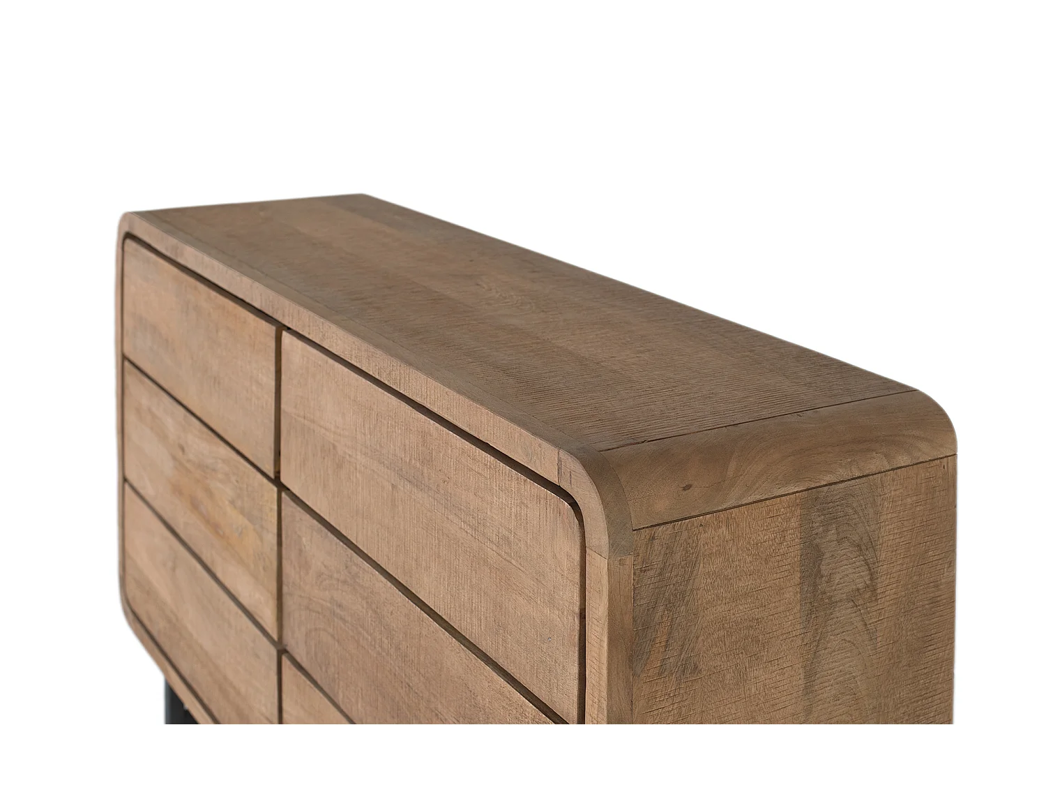 Buffet en Bois de Manguier 130 cm Style Scandinave Contemporain