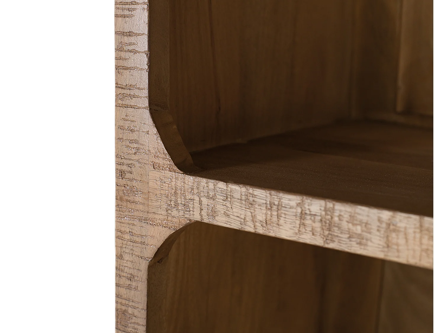 Boekenplank van mangohout, 100 cm, eigentijdse Scandinavische stijl