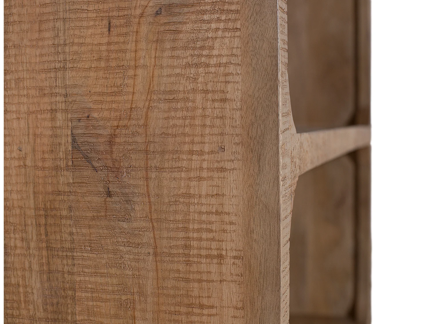 Boekenplank van mangohout, 100 cm, eigentijdse Scandinavische stijl