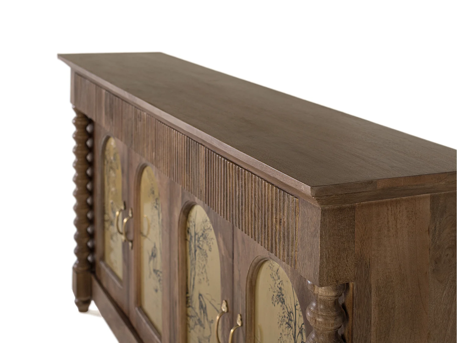 Buffet en Bois de Manguier 169 cm Style Ethnique Colonial