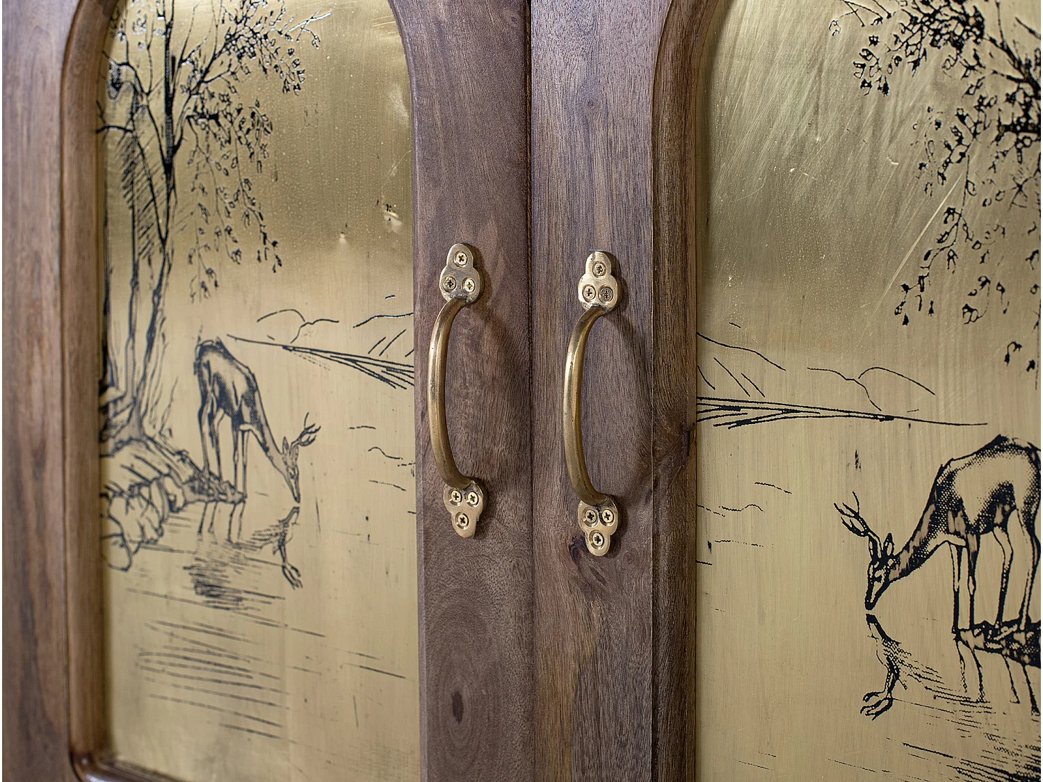 Buffet en Bois de Manguier 169 cm Style Ethnique Colonial
