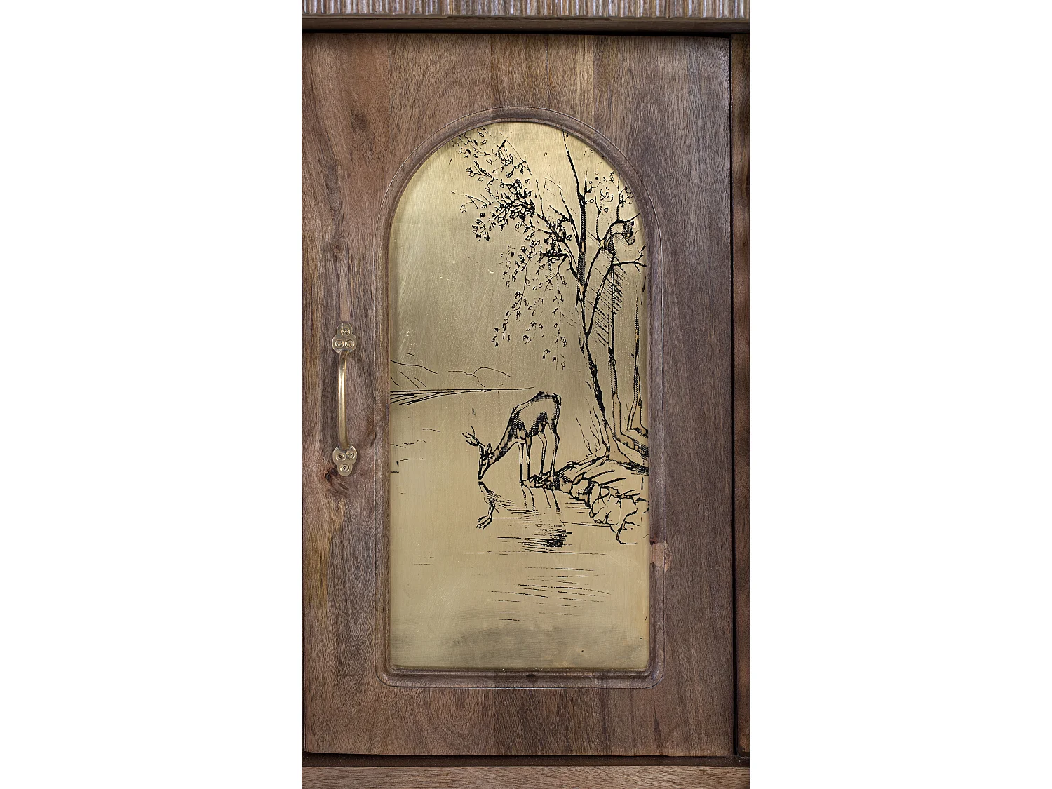 Buffet en Bois de Manguier 169 cm Style Ethnique Colonial