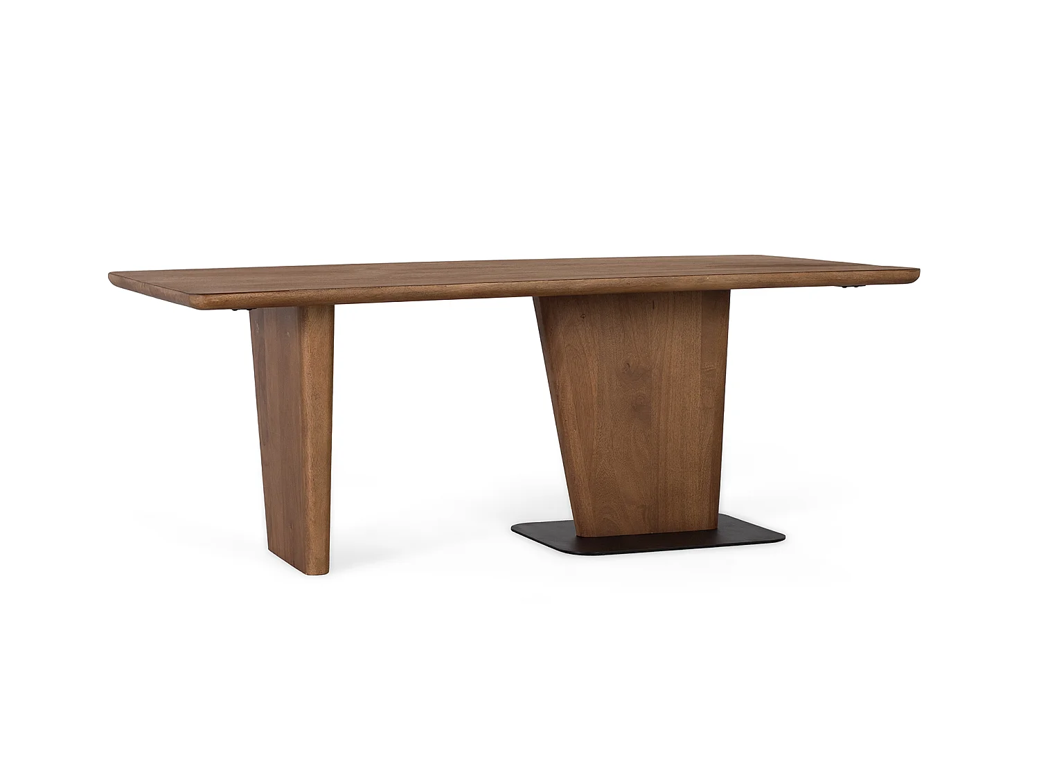Couchtisch aus Mangoholz, 120 cm, skandinavischer Stil, Japandi
