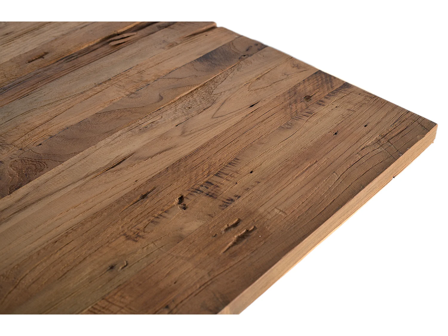 Eettafel van gerecycled teakhout, 220 cm, moderne rustieke stijl