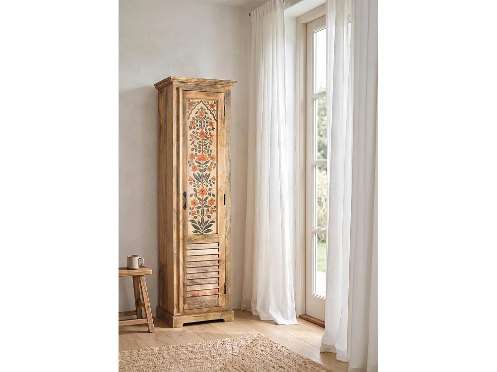 Armario de Madera de Mango 55cm Estilo Étnico Colonial