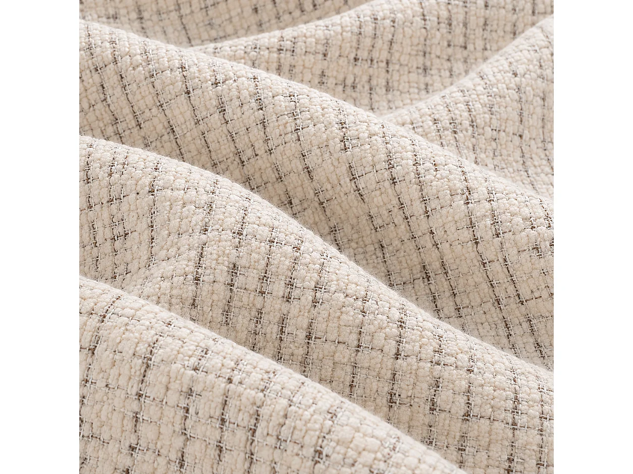 Canapé d'angle arrondi Tissu Cremona beige Cloud Bis - Angle Droit