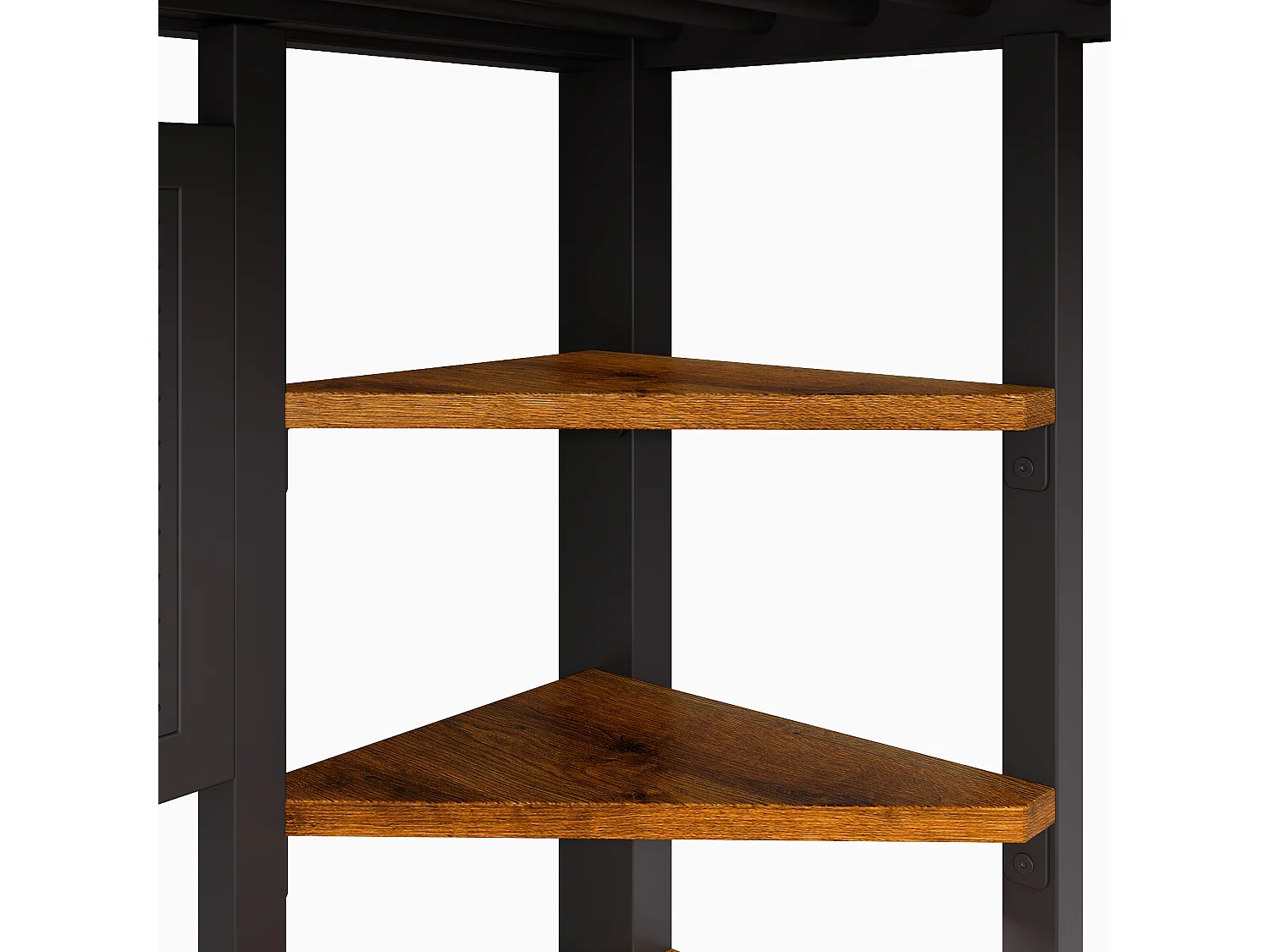 Lit mezzanine Métal 140x200cm - Lit haut double avec bureau, panneau perforé, escalier rangement, prises USB/USB-C, étagères et LED, noir