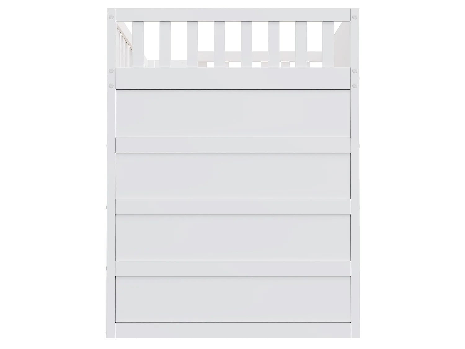 Lit mezzanine enfant 90x200cm escalier avec rangement, meuble gain de place, design moderne et fonctionnel, blanc