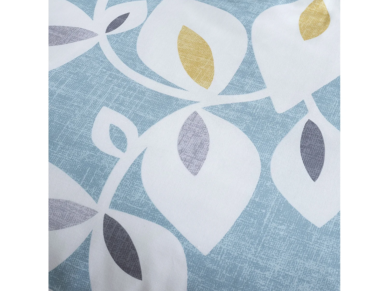 Catherine Lansfield Inga Leaf 66x72 Inch Lined Eyelet Curtains Two Panels Teal Green