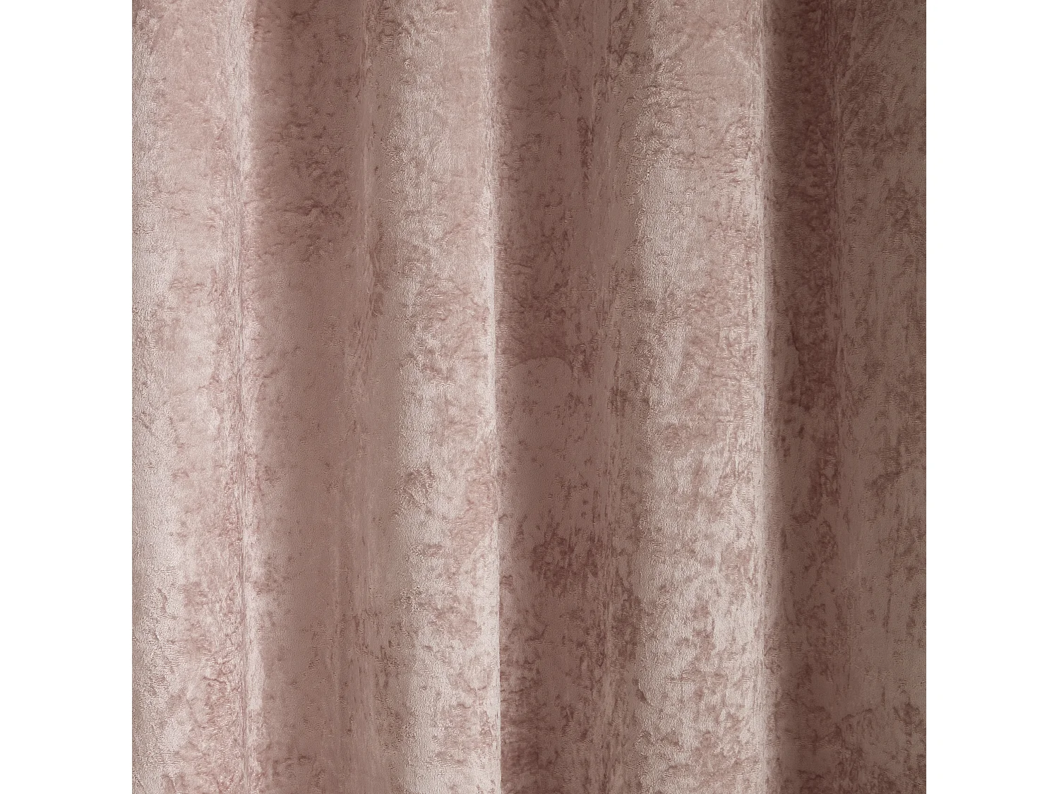 Catherine Lansfield Crushed Velvet 66x90 Inch Lined Eyelet Curtains Two Panels Blush Pink