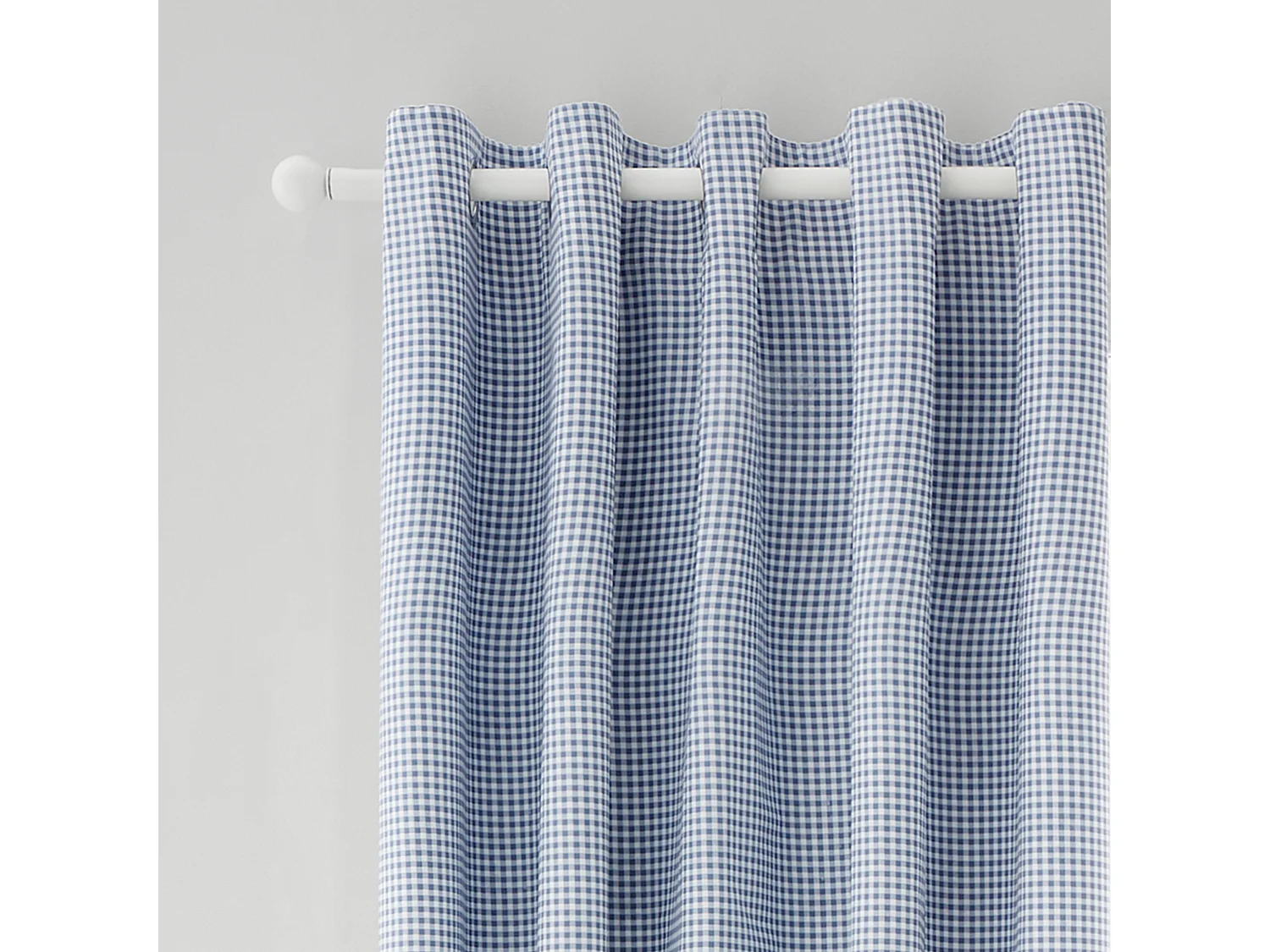 Catherine Lansfield Lucie Floral Frill Fully Reversible 66x90 Inch Eyelet Curtains Two Panels Blue