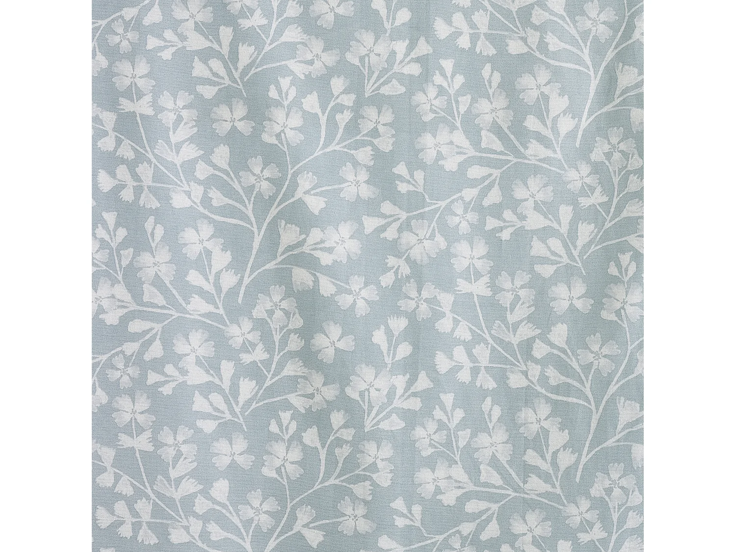 Catherine Lansfield Brooke Floral 90x90 Inch Lined Pencil Pleat Curtains Two Panels Duck egg Blue