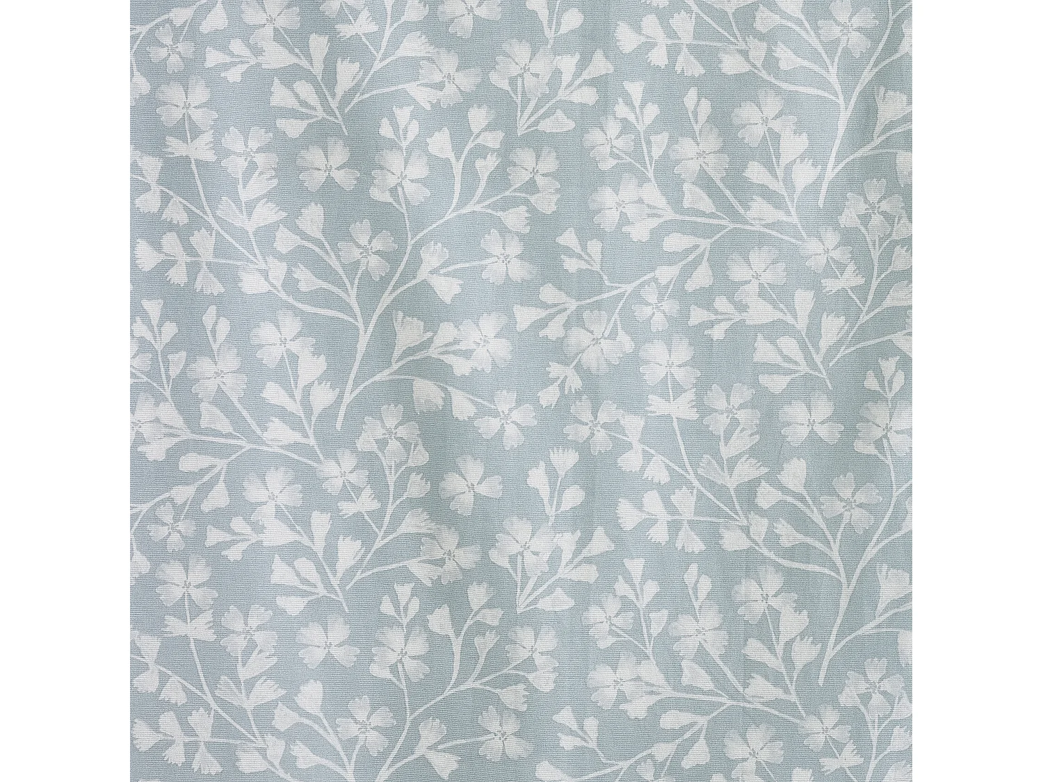 Catherine Lansfield Brooke Floral 90x90 Inch Lined Eyelet Curtains Two Panels Duck egg Blue