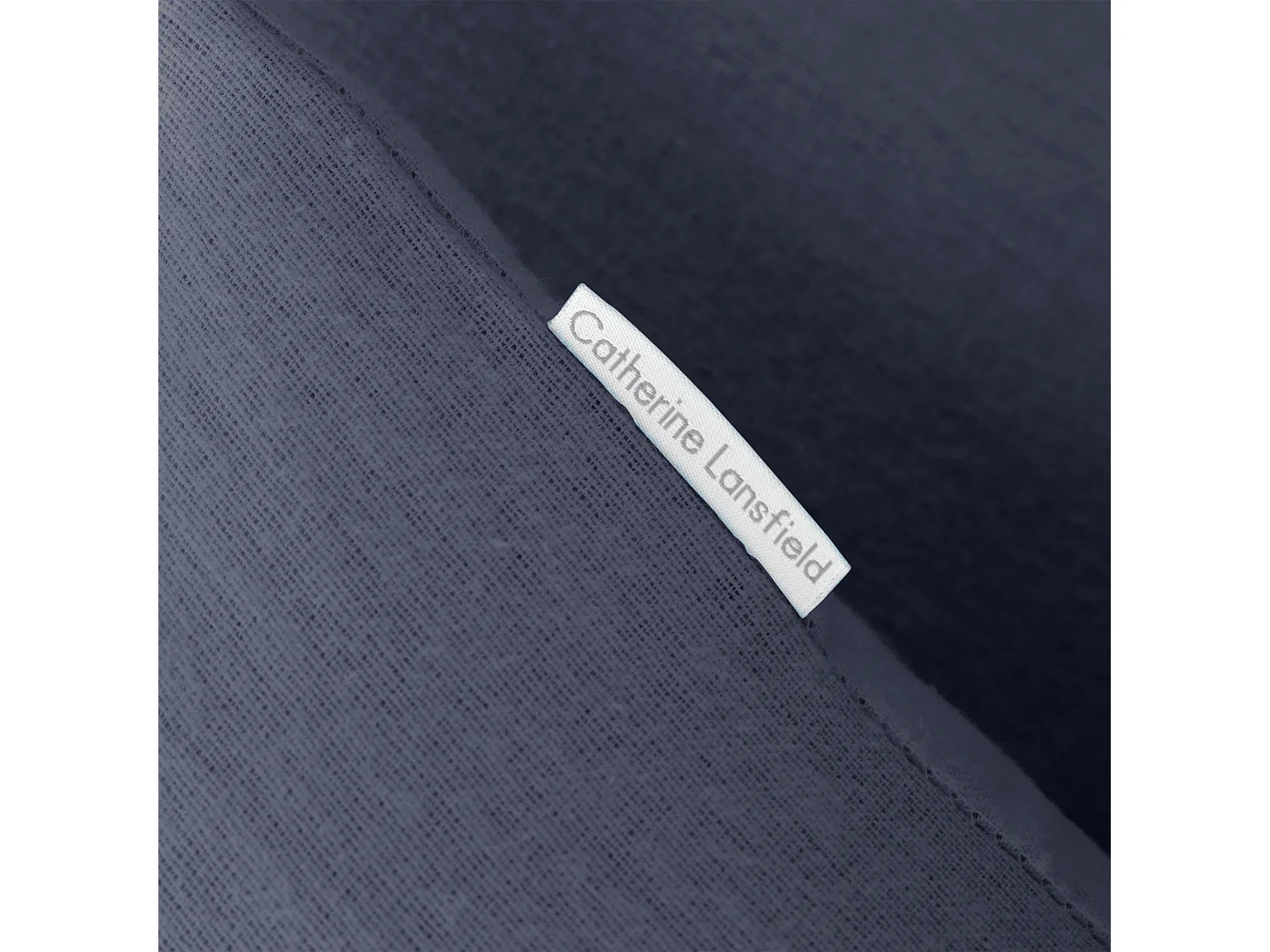 Catherine Lansfield Brushed Cotton Super King Duvet Cover Set with Pillowcases Navy Blue